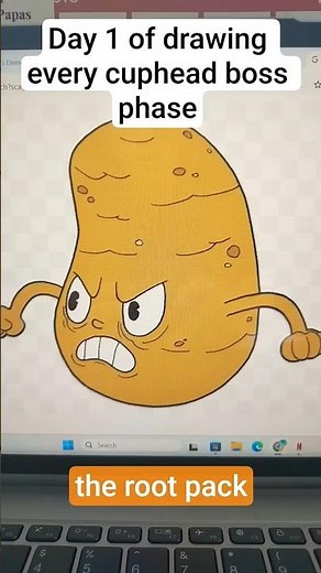 Drawing every cuphead boss phase P1