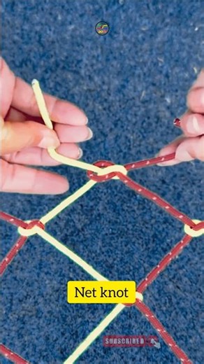 Net knot with rope #shorts #knot #git #net_knot #handmade