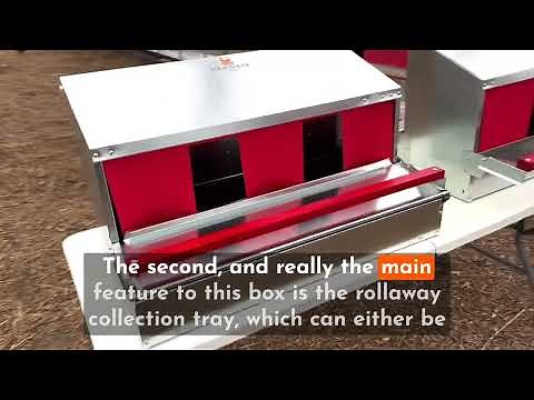 5 innovative features of a HenGear Rollout Nest Box - Learn more at HenGear.com
