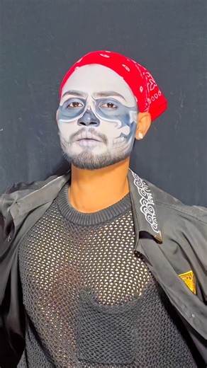 Deep | Makeup on Instagram: "This trend but different🫣💀 . . . . . . (skull makeup, Halloween skull look, spooky glam, creepy transformation, skull face art, SFX makeup, horror makeup, face painting, skeleton glam, scary skull, artistic makeup, Halloween transformation, spooky season look, dark glam, skull illusion) . . . . . . #SkullMakeup #SFXMakeup #HalloweenLook #SkeletonMakeup #ScaryMakeup #CreepyGlam #MakeupTransformation #FaceArt #SpookyMakeup #SkullArt #HalloweenVibes #DarkGlam #MakeupR