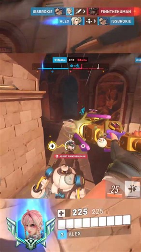 Just One QUIRKY Rez to Save the Fight! 😎 #shorts #overwatch #mercy #overwatch2