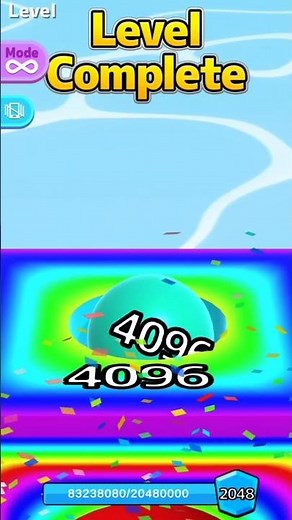 RAINBOW 4096 🌈🔥 | Ball Run 2048 INSANE Moment #shorts