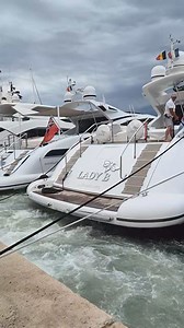 Strong wind hard docking with amazing crew perfect docking #luxury #yacht #southoffrance #placestovisit #beautiful #place #mangustayachts | Life In Europe