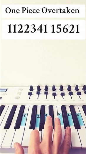 J'ai Joué One Piece Overtaken Au Piano #piano #music #youtubeshorts #onepiece #pianotutorial