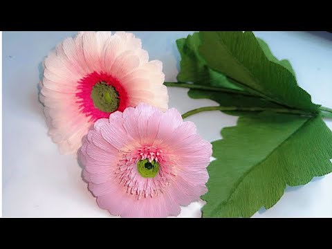 Gerbera Paper Flower Making Easy Tutorial for Beginners!