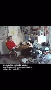240K views · 1K reactions | In the 90s a computer expert warned about putting computers in schools.. | NerdLerd | Facebook