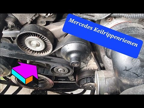 Mercedes W203 W204 M271 Serpentine Belt Tensioner Pulley: Where is what, replacement, swap, insta...
