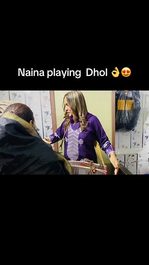 Naina's Captivating Dhol Performance