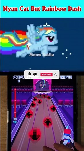 Nyan Cat But Rainbow Dash - FNF Animation - Friday Night Funkin' #fnf #shortsviral