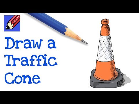 How to Draw a Traffic Cone Real Easy