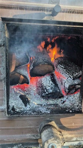 Nothing like wood heat #woodheat #fire #bluecollar #diy #michigan