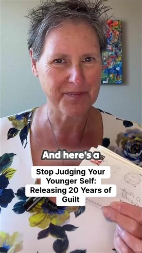 If you’re still beating yourself up for who you were… that’s old programming talking. And it’s time to shut that sh*t down. This is the work. Real self-awareness. Real healing. Real alignment. I was judging something I wrote in 2003 with the awareness I have NOW. That’s not wisdom — that’s self-attack. 33-year-old me did the best she could. 57-year-old me knows it’s time to drop the guilt and stop punishing my past self for living as she was programmed. . #SelfCompassion #LettingGo #healingjourn