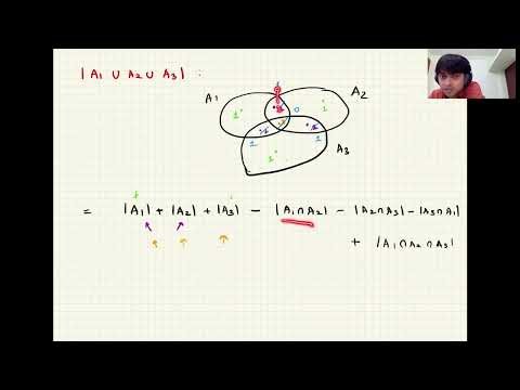 Lec 04 - Principle of inclusion-exclusion, Number of onto functions, Derangements (CMI)