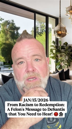 From Racism to Redemption: A Felon's Message to DeSantis that You Need to Hear! 😡🗣️ #Racism #HistoryMatters #SocialAwareness #fyp #viral
