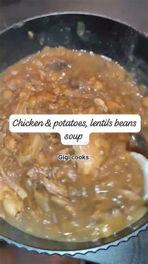 Thick Chicken Potato Lentil Soup | RA‑Friendly 🍄