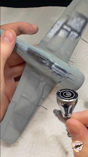 Time for the FW 190 A-8 to get her camouflage colors! 🛠️✨ -watch the full process on my channel!🔥