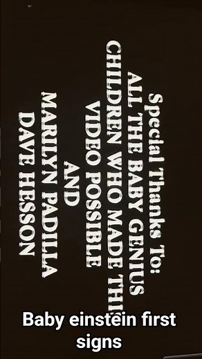 Baby einstein end credits 2