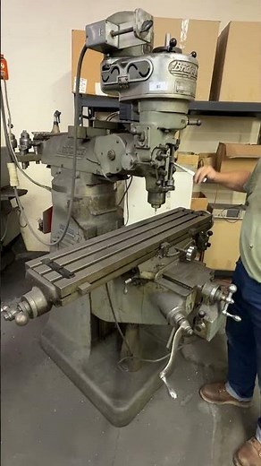 Bridgeport Model J Vertical Milling Machine Selling at Auction