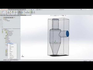 Cyclone flow simulation