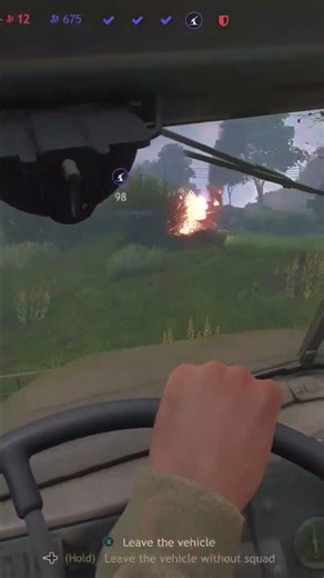 Tank ambush interrupted [Normandy Invasion] #enlistedgame #gaijin #shorts #darkflow.