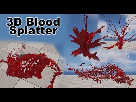 3D Blood Effects Alembic Pack for Unreal & Unity - Six New Effects Added