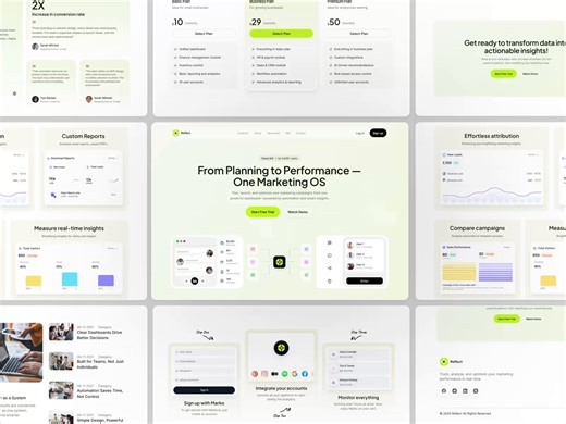 Reflect Marketing OS website ui v2
