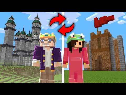 Pro VS Noob Minecraft Build Swap…