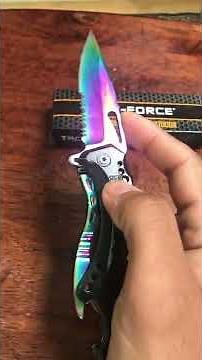 How to open and close Tac-Force spring assist switch blade pocket knife.