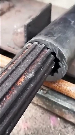 Installation process of air compressor motor spline