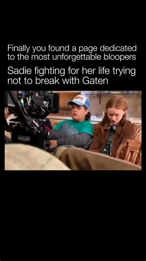 Unforgettable Bloopers on Instagram: "While filming Stranger Things, Sadie Sink often struggled to stay in character during scenes with Gaten Matarazzo. Gaten’s expressive delivery and natural comedic timing frequently caught his co-stars off guard, especially during moments that were meant to stay serious. Behind-the-scenes clips show Sadie visibly holding back laughter as takes unravel. The bloopers stand out because they highlight the real-life friendship between the cast and how difficult it