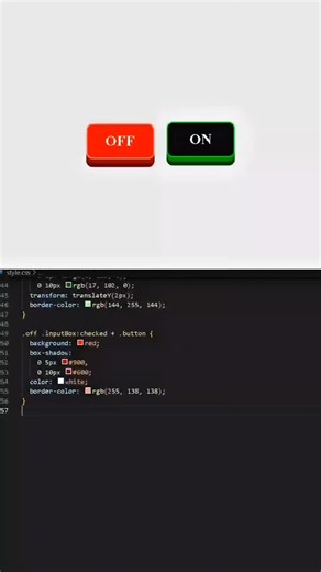 Colorful On/Off Button Animation with CSS