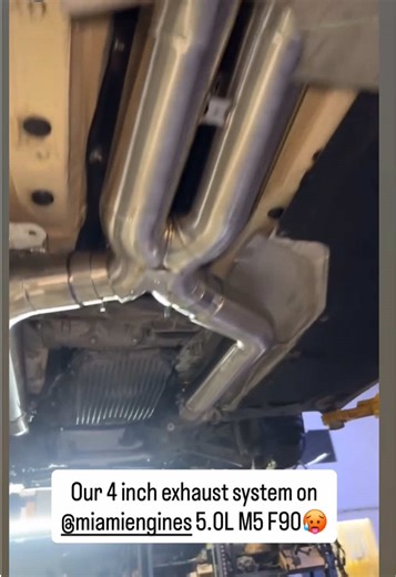 4 Inch Exhaust System for 5.0L F90 M5 Installation