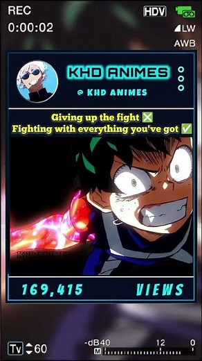 ​Giving up the fight ❎ Fighting with everything you've got ✅ | My Hero Academia #mha #anime