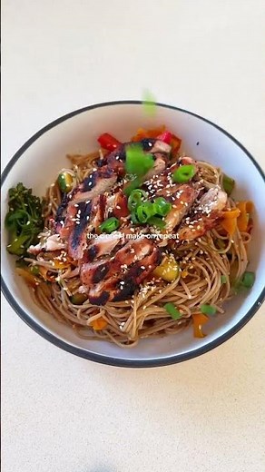 Miso Glazed Chicken with Soba Noodle Stir Fry