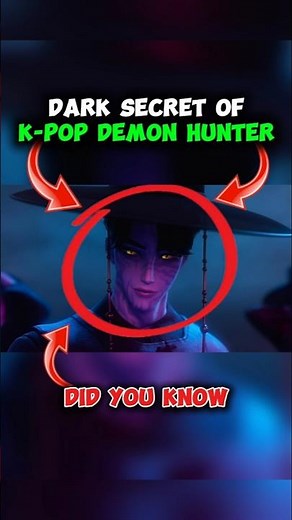 Dark Secret Behind The K-Pop Demon Hunter #shorts