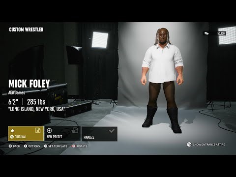 How to make Mick Foley/Mankind/Cactus Jack in AEW Fight Forever