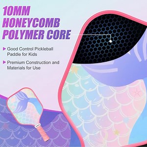 Kids Pickleball Paddle - Little Mermaid/Astronaut Galaxy Pickleball Paddle