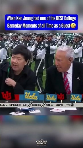 Can’t believe he said this on NATIONAL TELEVISION 🤣Gotta have Ken Jeong back on College Gameday 😂
