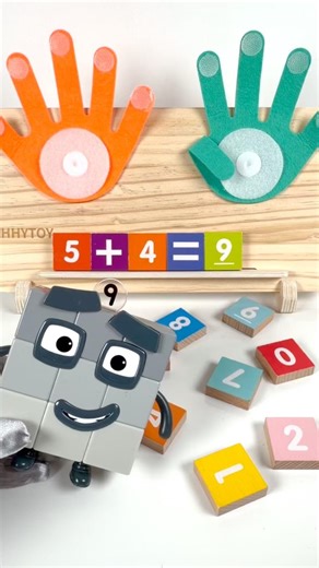 Learning Math Series for Toddlers with Numberblocks | 5+4 = 9 | Like & Subscribe ☺️