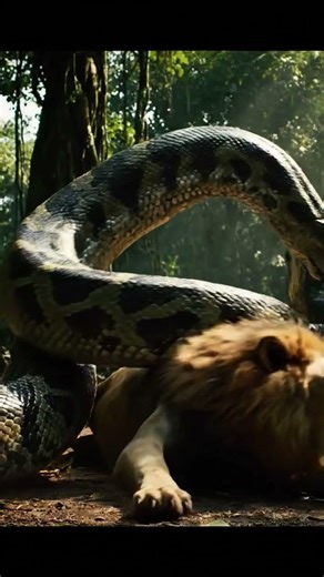 Lion vs anaconda 😎