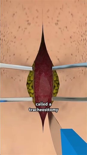 Tracheotomy Procedure 3D Animation #drone #theflash #space #automobile #scifi