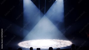 Spotlight effect for theater concert stage Abstract glowing light of spotlight illuminated