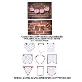In The Hoop Big Set of Pennant and Bunting Shapes Set 2