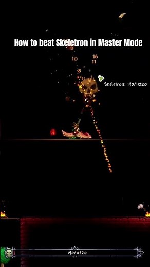 How to properly beat Skeletron in Master Mode #gaming #master #terraria
