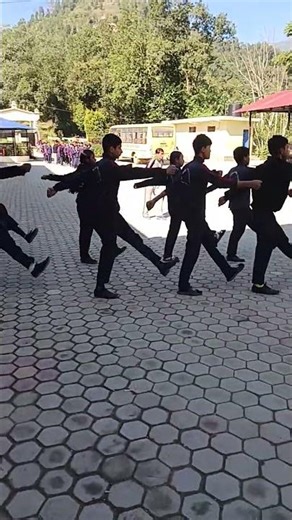 march past/drill/parade