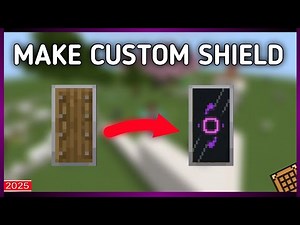 How To Make CUSTOM SHIELD Easily In MINECRAFT (TUTORIAL)