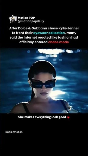 kylie jenner fronted dolce and gabbana eyewear and the internet lost its mind #kyliejenner