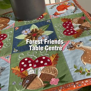 60 reactions · 14 shares | ✨ Just released! ✨ Our new Forest Friends Table Centre ITH Design is here - ready to turn your stitching into a woodland wonderland! ✔️ In-the-hoop project ✔️ Multiple hoop sizes (4x4, 5x5, 6x6, 7x7 & 8x8) ✔️ Blocks featuring adorable woodland animals 瑱 Make your home feel warm, whimsical, and handmade. Find it now at Sweet Pea and start stitching today! | Sweet Pea Machine Embroidery | Facebook
