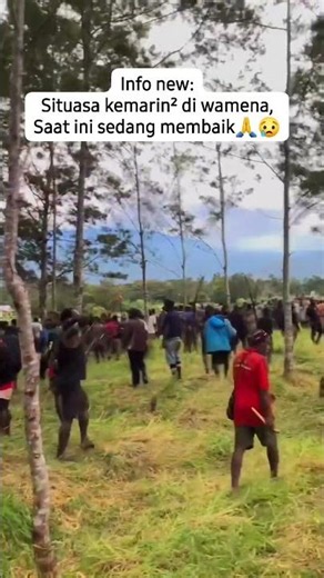 Situasi Perang Suku di Distrik Wamena Sudah Mereda.......Kab Jayawijaya Papua Pegunungan !!!