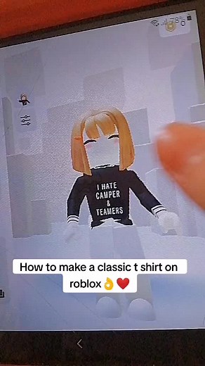How to make a classic t-shirt on Roblox